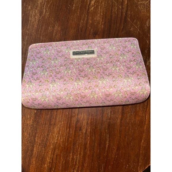 Jim Thompson Whimscal Pink Elephant Cosmetic Zipper Bag Mini Clutch - Picture 1 of 16